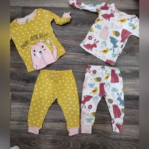 Carter's Baby Girl Pajama Set Size 9M